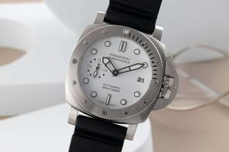  Panerai Submersible Edelstahl Automatik Herrenuhr Ref. PAM01223 B&P 2021 