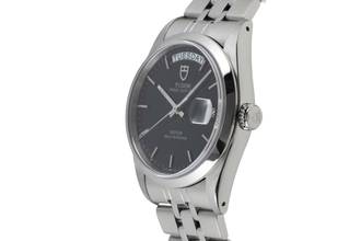 Thumbnail von Tudor Prince Date Day Black Dial Edelstahl Automatik Ref. 76200 Papiere 2013