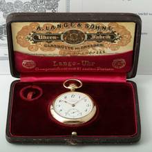 Thumbnail von A. Lange & Söhne Qualität 1A 18k Gold Taschenuhr-Original Etui und Zertifikat 1907 BOX and Pappers