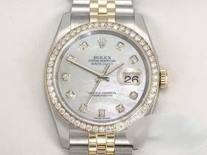  Rolex Datejust 36 36mm 116243 2011 Lc100 Stahl Gelbgold 750 Perlmutt Diamanten Stainless Steel 18kt Yellow Gold Jubilé-band Chronometer Oyster 