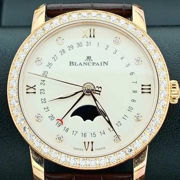  Blancpain Villeret Quantieme Phases De Lune 33.2 Mm NEW FULL SET 