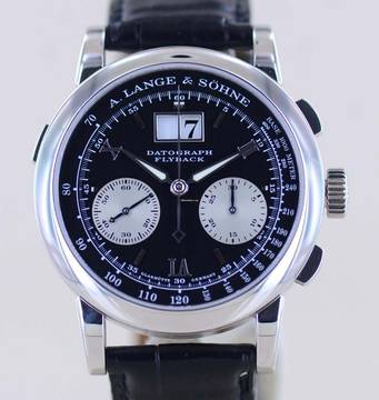  A. Lange & Söhne Datograph Flyback Platin Big Date Traumuhr B+P Chronograph Faltschließe 