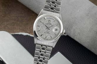  Tudor Prince Date Day Linen Dial Edelstahl Automatik Herren Ref. 76200 