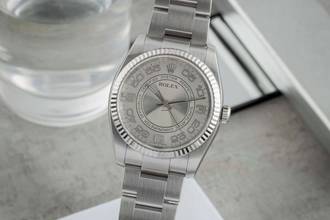  Rolex Oyster Perpetual 36 Concentric Dial Stahl Weissgold Herrenuhr Ref. 116034 