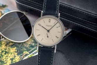  NOMOS Tangente Stahl Handaufzug Ref. 101 Box und Papiere 1993 