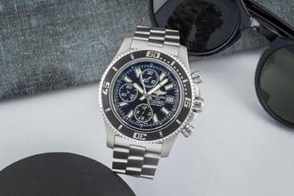  Breitling Superocean Chronograph II Automatik Edelstahl Herrenuhr Ref. A13341 