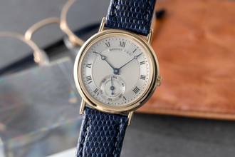  Breguet Classique 18k (0,750) Gold Handaufzug Damenuhr Ref. 3210BA Box 