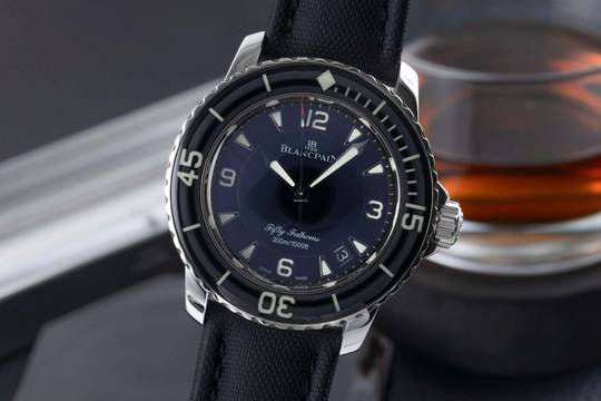  Blancpain Fifty Fathoms Stahl Automatik Herrenuhr Ref 5015 1130 52A Papiere 2015 
