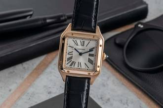 Thumbnail von Cartier Santos Dumont 18k Rotgold Quarz Damenuhr WGSA0022 4212