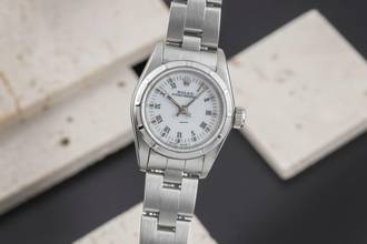 Thumbnail von Rolex Oyster Perpetual 26 Lady Automatik Edelstahl Damenuhr Ref. 67230 Papiere 1995