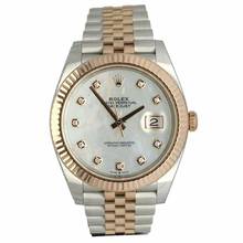  Rolex Datejust 41 Jubilee 126331 Everose Gold Steel Diamond 