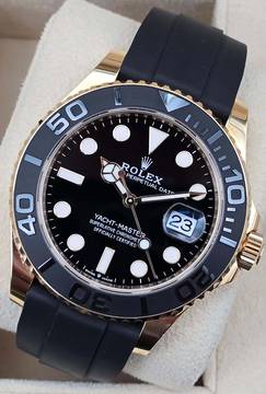  Rolex Yacht-Master 42mm 226658 Oysterflex Yellow Gold Very Good Full Set 1-2023 