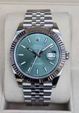Thumbnail von Rolex Datejust 41 41mm 126334-0028 - Mint Green Jubilee Like New Condition Full Set 11-2023