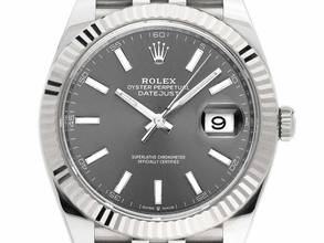Thumbnail von Rolex Datejust 41 Rhodium Ref.126334 2021 Full Set wie Neu Datejust Rhodium Stahl 18kt Weißgold