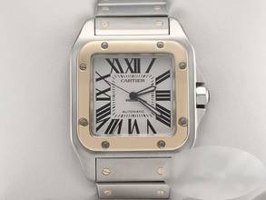 Thumbnail von Cartier Santos 100 Xl Edelstahl Gelbgold 750 W200728g 2009 Automatik Stahl Gold Steel 18kt Yellow Gold