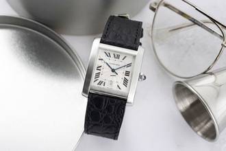 Thumbnail von Cartier Tank Française Edelstahl Automatik Herrenuhr Ref. W5101755 B&P 2003