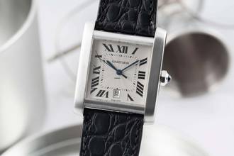Thumbnail von Cartier Tank Française Edelstahl Automatik Herrenuhr Ref. W5101755 B&P 2003