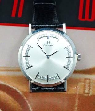 Omega RARE COCKTAIL WATCH IN WHITE GOLD WITH SPECIAL DIAMOND DIAL D6672
