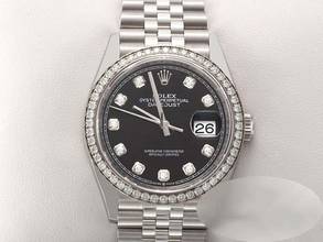 Thumbnail von Rolex Datejust 36 126284 Rbr 2025 Stahl Weissgold 750 Diamanten Stainless Steel 18kt White Gold Black Dial Jubilé-band Chronometer Oyster