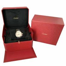  Cartier Pasha C 2377 GMT Meridian 36MM silver dial Automatic 