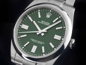 Thumbnail von Rolex Oyster Perpetual 41 Ref.124300 2024 Full Set Ungetragen Oyster Perpetual Green Dial