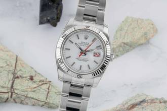 Thumbnail von Rolex Datejust Turn-O-Graph Turn-O-Graph Stahl / Weissgold Automatik Herrenuhr Ref 116264 B&P