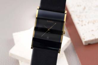  Rado Integral Diastar Stahl vergoldet Quarz Herrenuhr Ref. R20787155 152.0787.3 