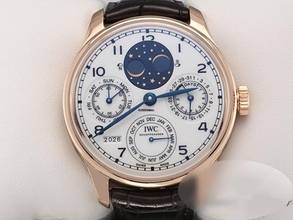 Thumbnail von IWC Portugieser Ewiger Kalender 150th Iw503405 2019 Rosegold Perpetual Calendar White Dial