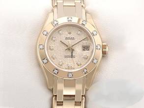  Rolex Pearlmaster 29mm 80318 2001 Gelbgold 750 Diamanten Automatik 18kt Yellow Gold Chronometer Oyster 