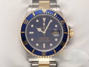 Thumbnail von Rolex Submariner Date 16613 2000 Stahl Gelbgold 750 Automatik Taucheruhr Stainless Steel 18kt Yellow Gold Oyster-band Chronometer Blue Dial