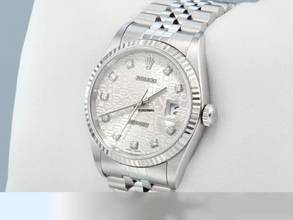 Thumbnail von Rolex Datejust 36 36mm 16234 2003 Stahl Weissgold 750 Diamanten Automatik Stainless Steel 18kt White Gold Jubilé-band Chronometer Oyster