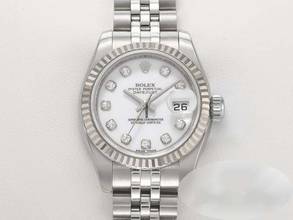 Thumbnail von Rolex Lady-Datejust Stahl Weissgold 750 179174 2015 Diamanten Automatik Stainless Steel 18kt White Gold Jubilé-band Chronometer Oyster