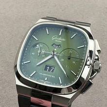 Glashütte Original Seventies Chronograph Panoramadatum NEW FULL SET 
