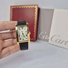 Thumbnail von Cartier Tank Américaine Yellow Gold Large 24x41mm Quartz Completo