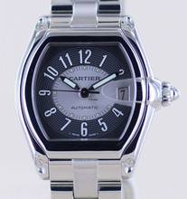 Thumbnail von Cartier Roadster Date black silver dial Automatik Sportlich Top Stahlband B+P
