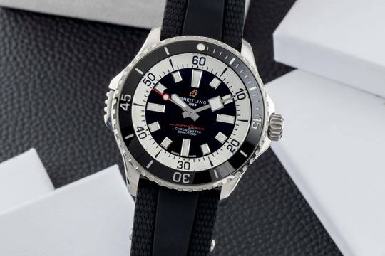  Breitling Superocean Stahl Automatik Herrenuhr Ref. A17378211B1S1 B&P 2023 