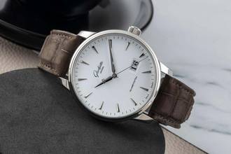  Glashütte Original Senator Excellence Stahl Automatik Herrenuhr Ref. 1-36-03-05-02-51 