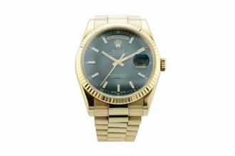 Thumbnail von Rolex Day-Date 36 Green Dial - Yellow Gold - Presidental Bracelet - 118238 2014