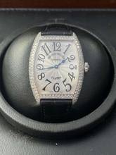  Franck Muller Cintrée Curvex With Box and Papers Factory Diamonds Setting 18Kt. Whitegold 