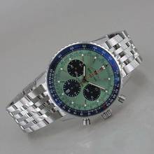Thumbnail von Breitling Navitimer 1 B01 Chronograph 43 Automatik Chronometer grünes Zifferblatt Full Set ungetragen