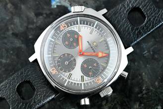  Movado Super Sub Sea | 206-705-503 | rare Vintage Chronograph | Steel 