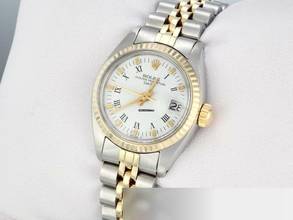 Thumbnail von Rolex Oyster Perpetual Lady Date Edelstahl Gelbgold Automatik Gold Stahl Damen