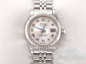 Thumbnail von Rolex Lady-Datejust Edelstahl Weissgold 750 2003 Perlmutt Automatik Stahl Stainless Steel 18kt White Gold Jubilé-band Chronometer Oyster