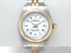 Thumbnail von Rolex Oyster Perpetual 26 26mm 1996 Edelstahl Gelbgold 750 Automatik Stahl Stainless Steel 18kt Yellow Gold Jubilé-band Chronometer Oyster White Dial