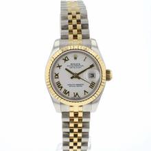 Rolex Lady-Datejust 26 Jubilee Steel/Gold White Roman Dial 