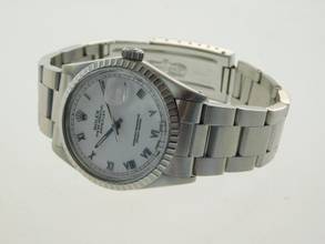 Thumbnail von Rolex Datejust Stahl 36 mm Stella Dial römisch T Swiss Made T v 1987 im Top Zustand R Serie seltenes Stella Zifferblatt