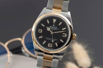  Rolex Explorer 36 Oystersteel / Gold Automatik Herrenuhr Ref. 124273 