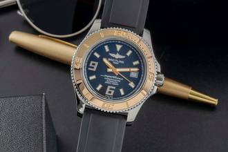  Breitling Superocean 44 Stahl / Gold Automatik Datum Ref. C1739112/BA77 B&P 2014 