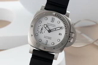 Panerai Submersible Edelstahl Automatik Herrenuhr Ref. PAM01223 B&P 2021 