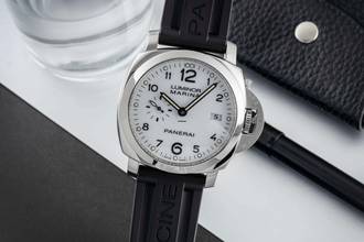  Panerai Luminor Marina 1950 3 Days Automatic Stahl Automatik Herrenuhr Ref. PAM00499 B&P 